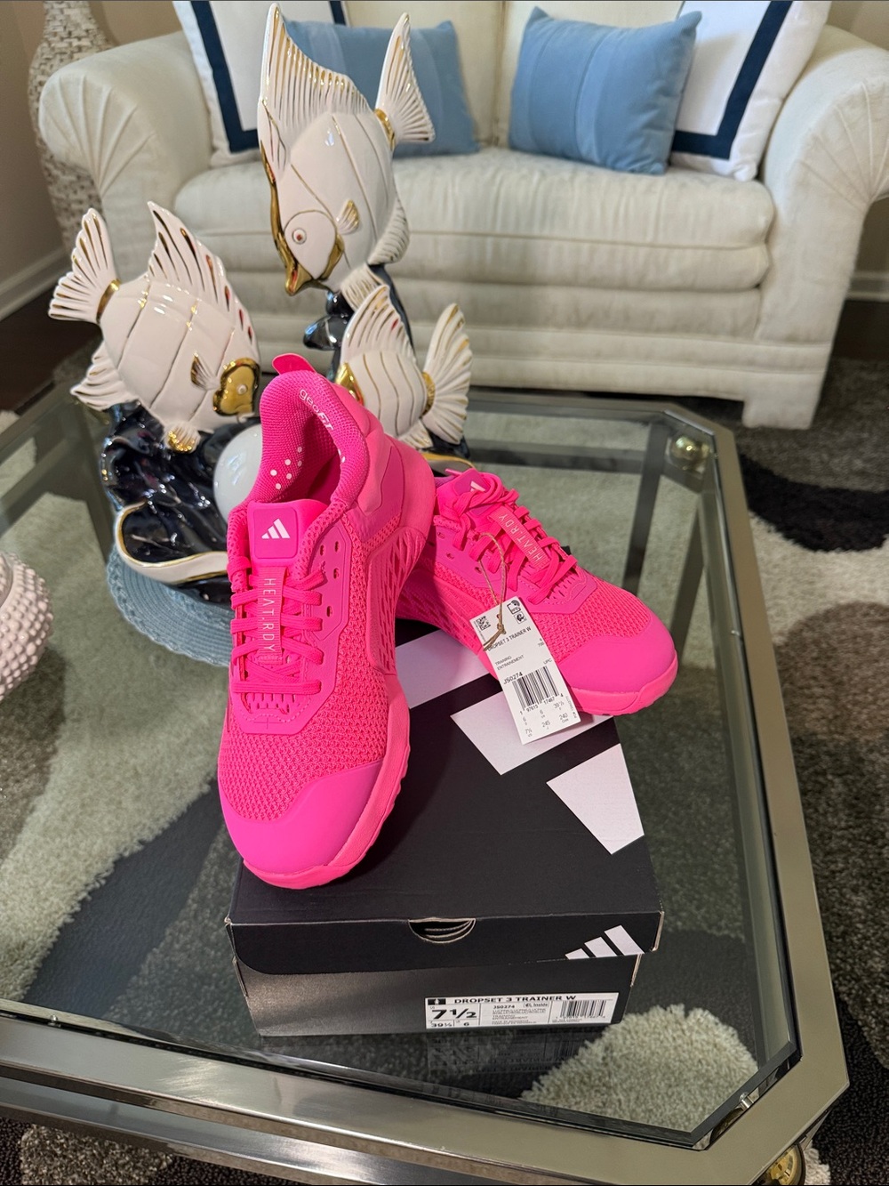 adidas Women's Neon Pink Running Sneakers